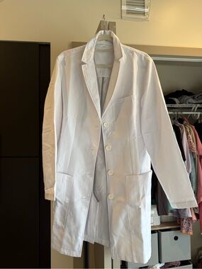 Women's White medical Lab white Coat Jacket